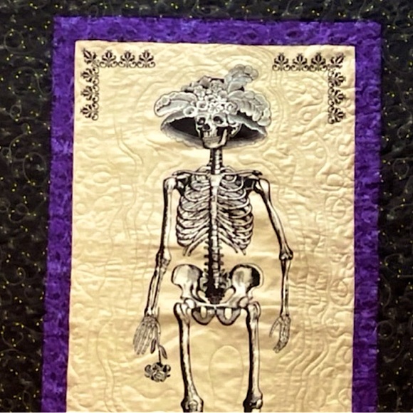 Quilt Skeleton Halloween Day of the Dead - Picture 2 of 6